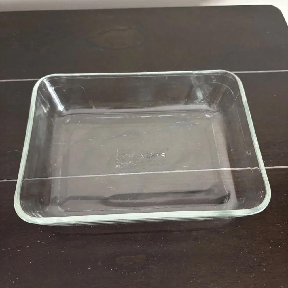 Pyrex C-210 Clear Glass Rectangular‎ Baking Dish 3 Cup 750mL Oven Microwave USA